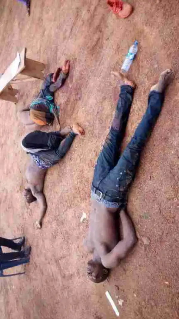 Chilling Photos Of Armed Robber Killed Yesterday By Enugu State Police